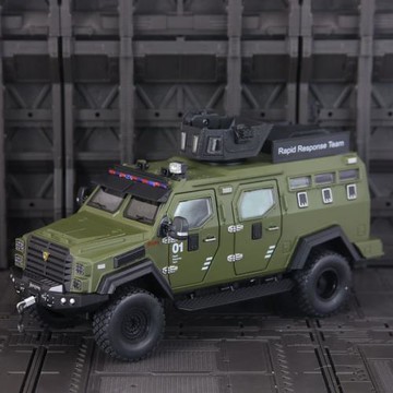 車致C4192仿真劍齒虎防爆車合金模型聲光裝甲軍事越野車男孩玩具