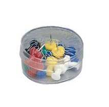 徠福 美式圖釘 綜合色 15支入 / 盒 NO.15【APP滿額下單10%點數(單一帳號最高5000點)】1/31止