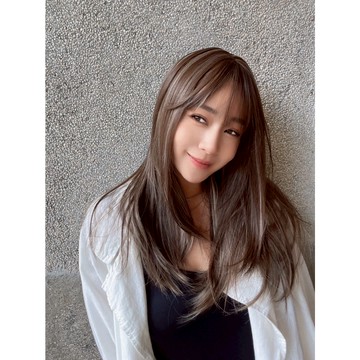 台灣現貨 魔髮樂 全頂假髮 長髮 C0350｜焦糖混血挑染 自然直髮 歐美髮型 整頂假髮 仿真假髮