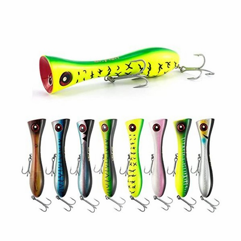 Dr Fish 海水gtポッパー 8インチ ビッグゲームルアー Vmcトレブルフック トップウォーター サーフィン オフショア プラグワイヤー 高耐久 通販 Lineポイント最大0 5 Get Lineショッピング