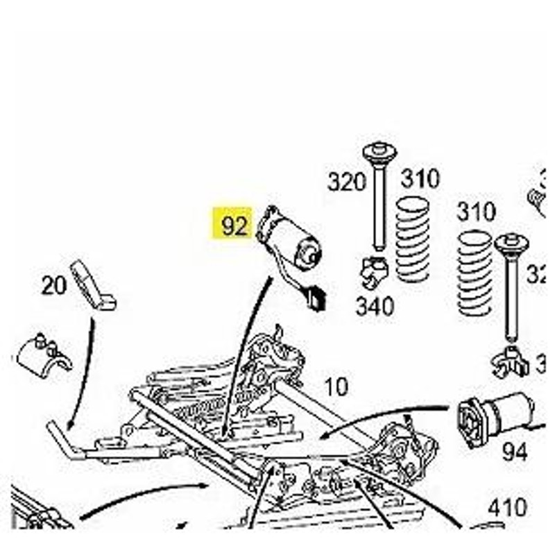 M's】W211 Eクラス／W463 Gクラス 純正品 パワーシートモーター