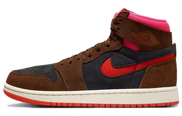 JORDAN 1 HIGH ZOOM AIR CMFT 2 CACAO WOW PICANTE RED WOMENS