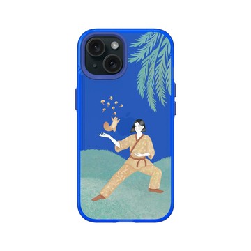 iPhone 15 Clear 激光藍 - 欣蒂小姐 Miss Cyndi - 松子散花