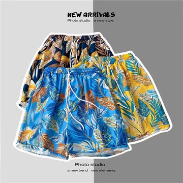 短男夏季松版薄款5分中五分沙休大衩