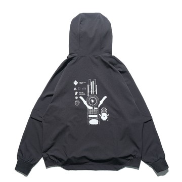 OCTO GAMBOL® / A24-H-01 PixelPulse Visor Hoodies