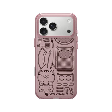 iPhone 17 Pro Max Clear (相機按鈕) 晶醺玫 - VITA VITA．塔仔是隻貓 - 鏟屎官開箱款