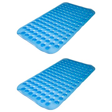 MIKA HOUSE 橘之屋 防滑浴室墊 2個  藍色  不適用  1組