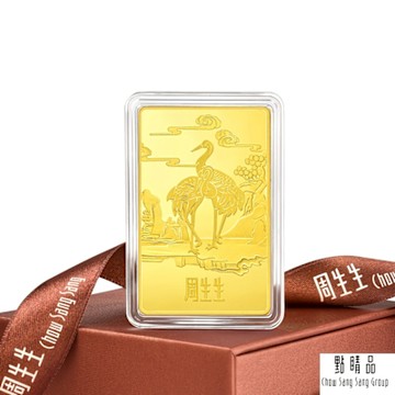 點睛品 松齡鶴壽 珍藏黃金金片 5.32錢_計價黃金(20克)