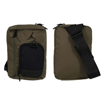 NIKE JORDAN 中型側背包-CORDURA 臀包 斜背包 JD2443015AD-002 軍綠黑