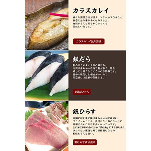 魚耕 漬け魚 6切 ギフト 詰め合わせセット 西京漬け 粕漬け 塩麹 昆布醤油 鮭 銀だら カレイ ひらす めぬき