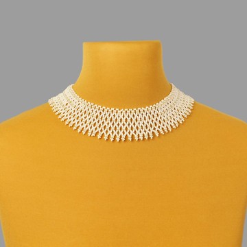 波希米亞風格新娘項鍊，適用於婚禮當天，女士頸鍊