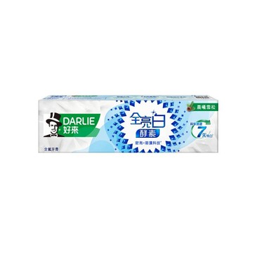 好來DARLIE 全亮白極緻酵素牙膏 晨曦雪松 120g