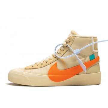 【逢甲 FUZZY】OFF WHITE x NIKE AIR BLAZER 卡其 橘 AA3832-700