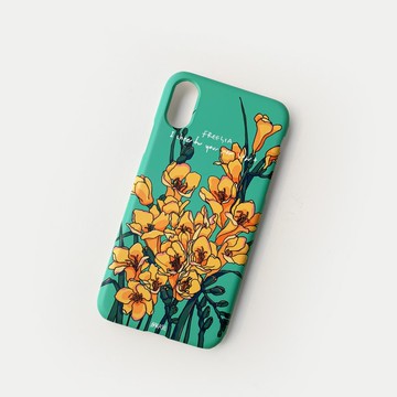 Freesia on the grass_Matt Hard Case_MagSafe