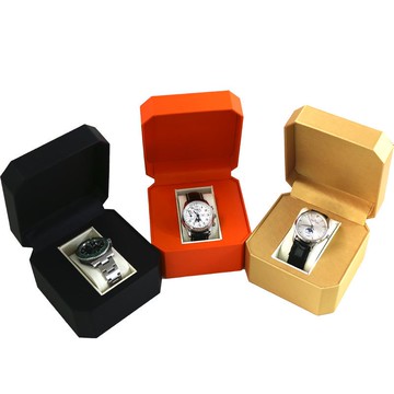 高級首飾包裝盒高端表盒八角pu皮質手表皮盒盒子現貨禮盒跨境熱銷【宜家良品百貨】