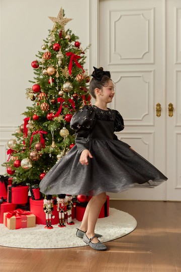 Metallic Muguet Dress