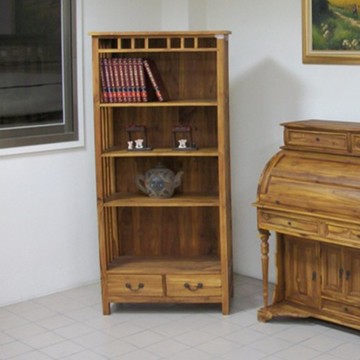 【吉迪市100%全柚木家具】RPSC014A 柚木四層書櫃 置物櫃 展示架