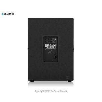 Behringer耳朵牌 VQ1800D 主動式重低音喇叭 (500瓦/PA揚聲器系統/18吋低音)