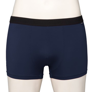 【思薇爾】SOLIS MR.Cool系列M-XXL涼感素面貼身四角男內褲(藍墨色)