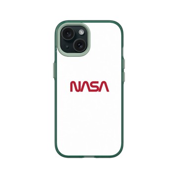 iPhone 15 Clear 憂墨綠 - NASA - The Worm (White)