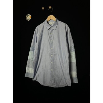 【TACKSTHGOOD】UNIQLO JW ANDERSON 聯名系列 長袖襯衫 M號 藍色格紋拼接