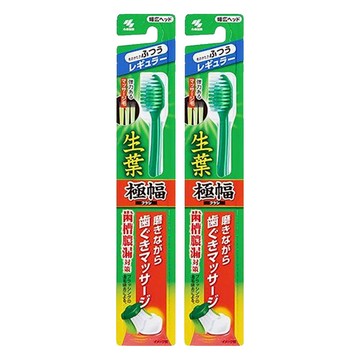 小林製藥 生葉 極幅 齒槽膿漏護理牙刷 薄型X三角刷頭 極細毛  1入  2支