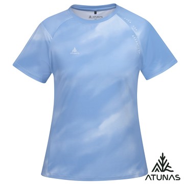 【ATUNAS 歐都納】女ATUNAS-TEX短袖T恤A2TS2534W漸層靛藍
