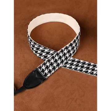 純手工千鳥格相機背帶可斜挎單反微單肩帶適用于尼康富士索尼佳能