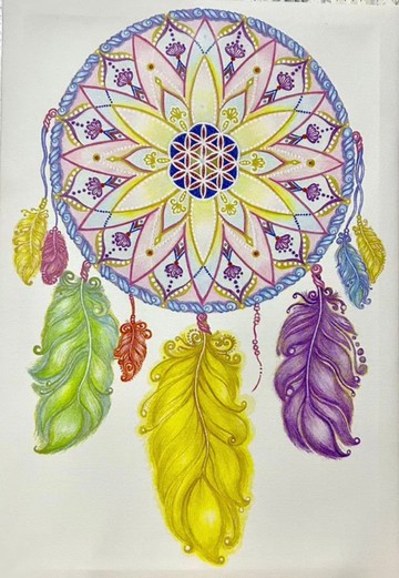 週年慶特惠溫馨正能量Mandala補夢網 靚之夢喜悅禪生命之花曼陀羅