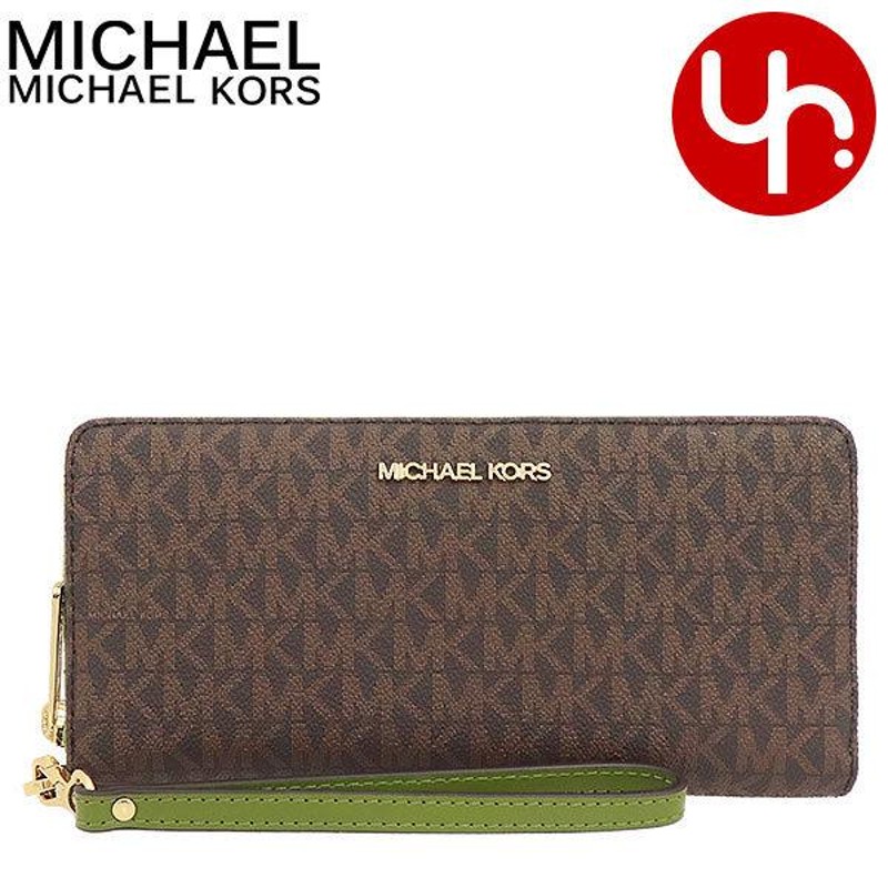 マイケルコース MICHAEL KORS 財布 長財布 35F8GTVT3B エバーグリーン ...