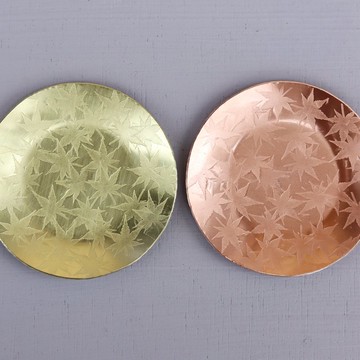 落葉堆積的豆皿 小碟 2件組