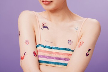 馬格利特-2入紋身貼紙 原創手繪設計