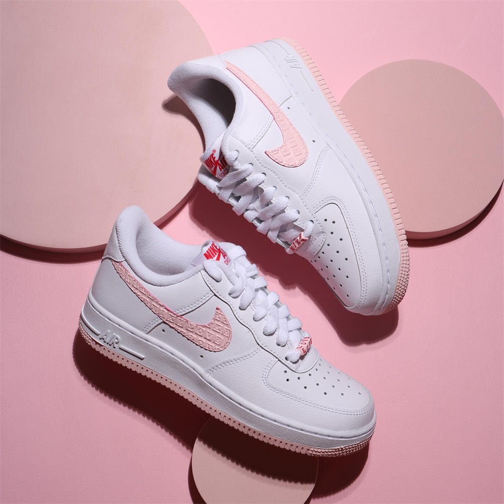 【滿額折$180領券再送$50】NIKE 休閒鞋 WMNS AIR FORCE 1 VALENTINE'S DAY LOVE 白粉 情人節 女 (布魯克林) DQ9320-100