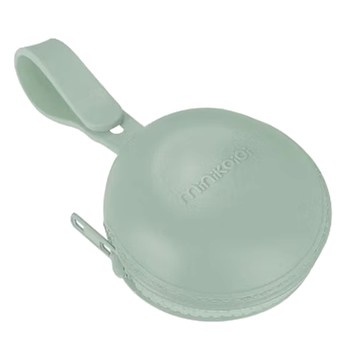 MiNiKOiOi 矽膠奶嘴收納盒  抹茶綠  1個