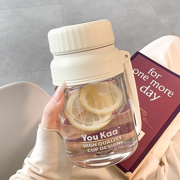 簡約水杯2024新款女大容量夏天便攜塑料泡茶學生杯子ins高顏值