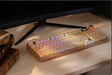 irocks K85R 機械式鍵盤-熱插拔-RGB背光-摩卡棕 注音版