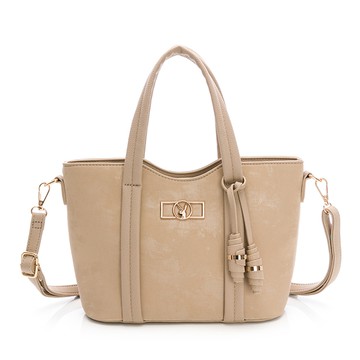 PLAYBOY - 手提包附長背帶  Satin系列 - 卡其色