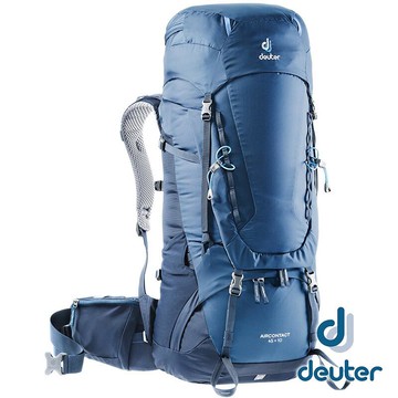 【德國 deuter】AIRCONTACT 拔熱透氣背包 45+10L『藍』3320119