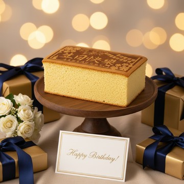 生日專屬祝福💝【老食說】生日光雕蜂蜜蛋糕｜3日內出貨🚚｜客製化光雕姓名✨