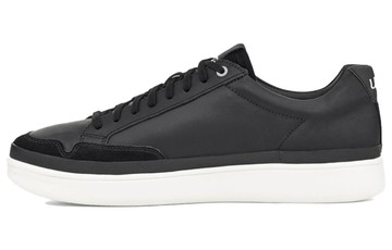 UGG SOUTH BAY LOW-TOP LEATHER SNEAKERS BLACK