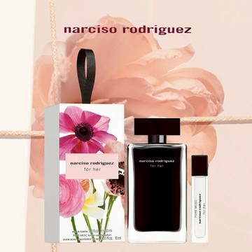 情人節首選💖官方直營【NARCISO RODRIGUEZ】for her經典同名淡香水禮盒✨限量1+1禮盒組🎁頂級柑苔花香調🌹射手座仙女禮物推薦❤️ 聖誕禮物