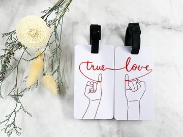 【愛情系列】美式愛情_紅線/行李吊牌套組/婚禮小物/桌上禮