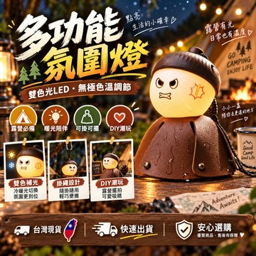 台灣熱賣👑便攜式小夜燈 造型夜燈 迷你隨身燈 迷你小燈 暖光小夜燈 戶外露營燈 氛圍燈 戶外LED燈 照明燈 充電掛鉤燈