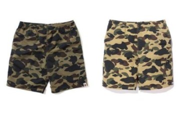 日貨代購CITY】A BATHING APE BAPE 1ST CAMO BEACH PANTS 迷彩短褲現貨