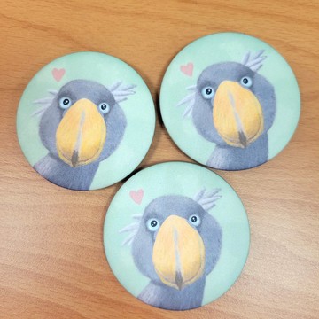 徽章別針---鯨頭鸛