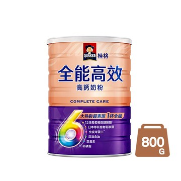 桂格全能高效高鈣奶粉800G |六大必須營養配方