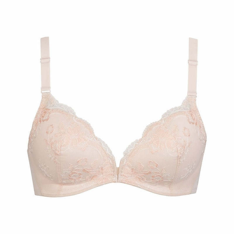 着脱がしやすい フロントホックタイプ ３ ４カップブラ ノンワイヤーブラ 通販 Lineポイント最大get Lineショッピング