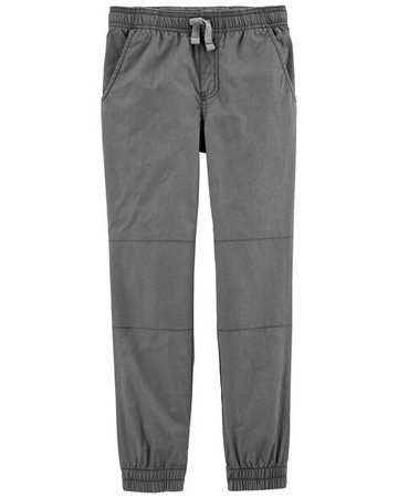 Kid Elastic Waist Poplin Joggers