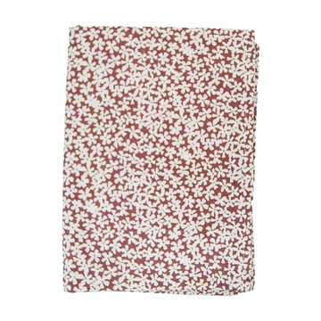 小銅板 日式亞麻門簾  紅色碎花  85 x 120cm