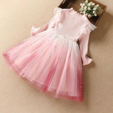 女童冰雪奇緣愛莎公主裙艾莎春秋2025毛衣連衣裙蓬蓬紗裙愛沙服飾